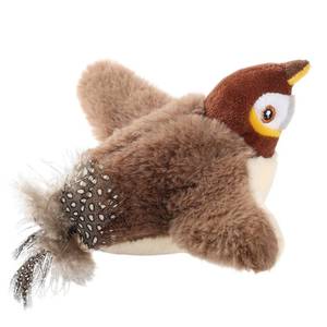 lot 14243 image: Poreids Chirping Bird Cat Toy - Interactive Flapping Bird Cat Toy for Indoor Cats, Simulated Rechargeable Flappy Sparrow with Catnip Pouch