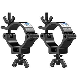 lot 16022 image: 2-PACK Stage Truss Lighting Clamps,TUV Rheinland Certified,2 Truss O-Clamp for Stage DJ Par Light,Max Load 220lbs
