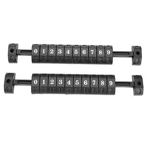 lot 16033 image: 2pcs Foosball Scoring Counters 10 Numbers Scoring Score Counter Indicator for Standard Football Tables (Black)