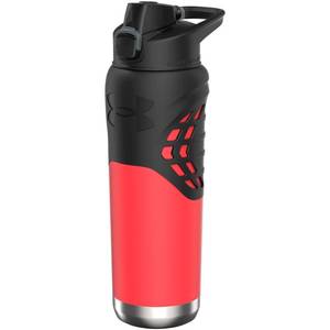 lot 16034 image: Under Armour 24Oz Stainless Steel Water Bottle, Insulated, Carabiner Easy Carry Hook, Leak Proof, Kids & Adults, All Sports, Gym handle broken