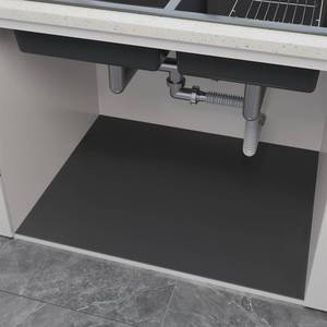 lot 16035 image: BANEBOR Under Sink Mats-20 x 16 (Cut-to-Fit) Absorbent Shelf Liner for Kitchen&Bathroom Cabinets  Non-Slip, Quick-Dry Cabinet Liner for Under Sink, Vanity & Utility Storage (Grey,20x16)