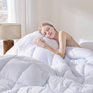 lot 19339 image: DOWNCOOL Comforters King Size, Duvet Insert,White All Season Duvet, Lightweight Quilt, Down Alternative Hotel Comforter(White, King 102x90 Inches)