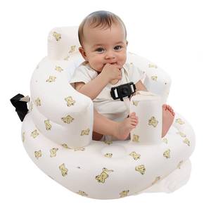 lot 20309 image: EKEPE Inflatable Baby Seat with Harness for Babies 3 Months & Up, Baby Floor Chair for Sitting Up, Baby Seats for Infants, Blow Up Baby Chair with Built in Air Pump - Bear