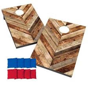 lot 1546 image: Cornhole 2x3 bag toss set victory tailgate brand