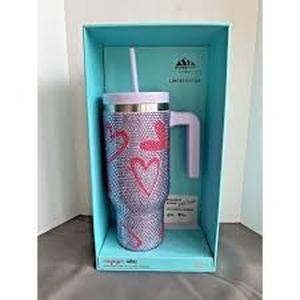 lot 1561 image: Hydro Peak 40oz Crystal Heart Voyager Tumbler