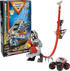 lot 1565 image: Monster Jam Thunder Roads Drop Zone Playset