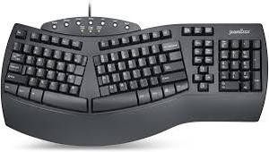 lot 5625 image: Perixx Periboard-512 Wired Ergonomic Keyboard