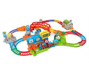 lot 13453 image: Kids Train Track Play Set with Electric Engine