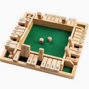 lot 19350 image: Artisan Wood Collection Shut the Box Game