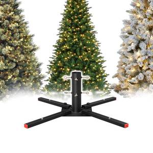 lot 1589 image: Christmas Tree Stand Replacement, Christmas Tree Stands for Artificial Trees 4-7.5 FT, Heavy Duty Metal Xmas Tree Base for Fake Trees, Folding Tree Holder 0-1.5�� Dia. Pole for Holiday Decoration