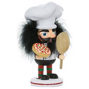 lot 1651 image: Kurt Adler HA0335 8 Hollywood Pizza Guy Nutcracker