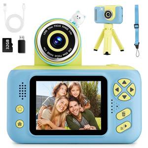 lot 4419 image: Makolle Camera for Kids, Toddler Volging Cameras Age 3-8 Christmas Birthday Gifts for Boys and Girls 3-12 Year Old Boys Digital Camcorder for Video Portable Kids Selfie Camera with 32GB SD Card Blue