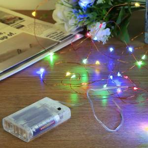 lot 4439 image: Sanniu Led Fairy Lights Battery Operated, 4 Packs Mini Battery Powered Copper Wire Starry String Lights for Christmas,Bedroom,Wedding,Parties,Patio,Indoor,Home Decoration (5m16ft Multicolor)