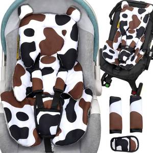 lot 4444 image: Honeau Infant Car Seat Insert & 3 Strap Cover,4in1 Thickened Newborn Carseat Head Body Support,Reversible Baby Car Seat Pillow Cushion Boy Girl Preemie,Fit Stroller,Bouncer,Swing,Rocker,Gray