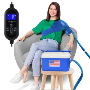 lot 5700 image: Cold Therapy Machine System with Programmable Timer, Ice Machine for Shoulder After Surgery Recovery,Large Shoulder Compression Pad,Wearable,Quiet Pump,Strong Cryotherapy Pain Relief and Treatment