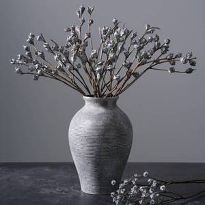 lot 5714 image: HyeFlora Silver Seeded Dried Eucalyptus Branches - 12-16 Stems (2 Bundles) Natural Undyed Pods for Boho Home Decor, Wedding Floral & Wreath DIY Crafts (Dried Flowers)