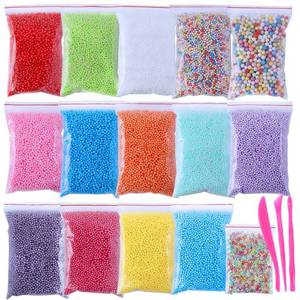 lot 6359 image: Foam Balls for Crafts, 16 Sets with Tools (120,000 pcs) 0.08-0.32 inch Colorful Styrofoam Balls Beads for DIY Slime Decorative Arts