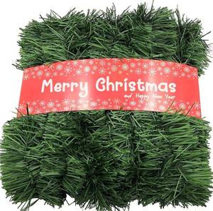 lot 6378 image: Christmas Garland, Garlands for Christmas Decorations, Exquisite Artificial Greenery Garland for DIY, Green Tinsel Pine Garlands for Decoration and Essential Christmas D�cor