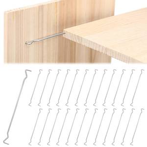 lot 6417 image: MorningRo 24 Pcs Magic Wire Hidden Shelf Brackets Support, 7-34in x 18in Concealed Installation Hidden Invisible Shelf Bracket for Kitchen Cabinet Cupboard Bookcase Closet