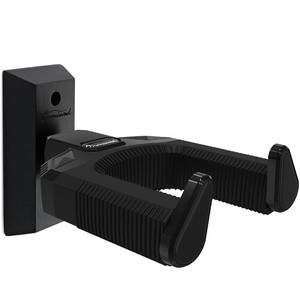 lot 8390 image: Onmiwod Guitar Wall Mount, Auto Lock Guitar Hanger Black Hardwood, Guitar Wall Hangers, Guitar Holder Hook Wall Stand for Classical, Acoustic, Electric Guitar, Bass, Ukulele, Gift for Guitar Player