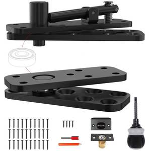lot 8396 image: JEXIFY Hidden Door Hinge with Dual-Bearing Design for Silent Operation, 573 LB260KG Heavy Duty Conceal Hinges, 360° Rotation Pivot Hinge for Secret Doors (1PC) �� Patented Noise-Reduction Technology