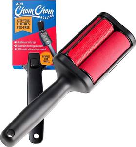 lot 10146 image: ChomChom Roller Pet Hair Remover �� Reusable Lint Roller Pet Hair Removal Tool for Clothes, Couches, Cars and Travel - Cat Dog Hair Remover, Compact, No Sticky Refills Needed (Mini Roller)