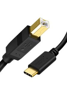 lot 10158 image: CableCreation USB C Printer Cable 1 m, Printer Cable USB C to B, Scanner Cable Printer Cable to USB MIDI Cable for Yamaha Casio Digital Piano MIDI Controller DJ Controller, 3.3 ft Black