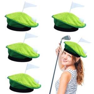 lot 10166 image: Keymall Funny Golf Hats Hole-In-One Golfer Berets Golf Theme Party Cap with Golf Ball Flag Course for Men Women Golf-themed Party Supplies