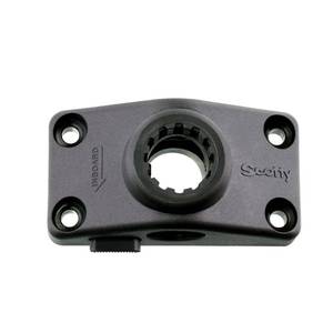 lot 10190 image: Scotty #241L-BK Locking Side Deck Mounting Bracket, Black, Small