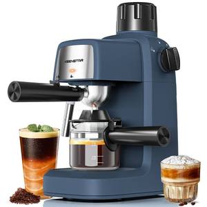 lot 13508 image: KEENSTAR 3.5Bar Espresso Machine with Milk Frother, 800W Compact Espresso and Cappuccino Machine with Preheating Function, 4 Cup Espresso Maker for Cappuccino or Latte, Gift for Coffee Lover