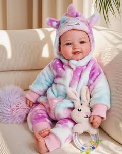lot 13528 image: BABESIDE Baby Dolls, 17inch Large Realistic Cute Soft Body Baby Doll Real Life Baby Dolls with Accessories for 3 Year Old Girls Gifts, Pretend Play, Collection