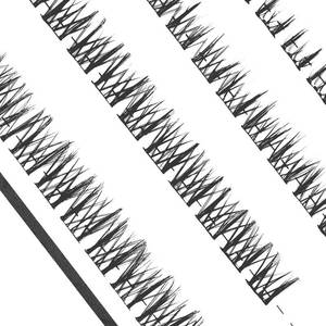 lot 14225 image: i-Laesh 40 Pcs D Curl Lash Clusters (10-12-14-16mm) for Natural Wispy Looks - Lightweight & Comfortable, Easy to Apply DIY Application at Home, Reusable False Lashes - Waterproof - Natural Star