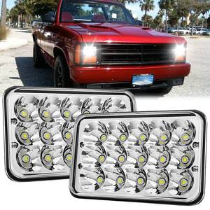 lot 14262 image: BESTZHEYU 2PCS 4x6 Headlight Compatible for Chevy S10 Blazer 1994 1995 1996 1997 Peterbilt Kenworth Freightinger Probe DOT LED Headlight