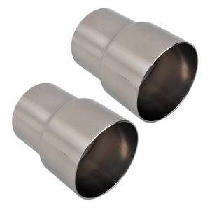 lot 14263 image: SSN Exhaust Pipe Reducer Component Adapter 2.5 Inch ID to 3.0 Inch ID Polished 304 Stainless Steel Universal ID 2.5 to ID 3.0 Exhaust Pipe Reducer Adapter 4 Inch Length-Pair