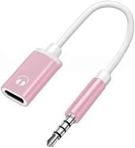 lot 14265 image: Czhotg Headphone Jack Adapter, 3.5mm Male to TypeC Female Audio Cable Cord, USB C to Aux Audio Dongle Cable Cord, Compatible with MP3 Players, CD Players, Laptops, Tablets, Smartphone (Pink)