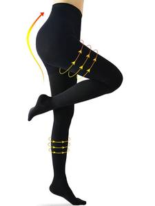 lot 14279 image: CASMON 15-20 mmHg Medical Compression Pantyhose for Women & Men, Closed Toe Compression Tights for Varicose Veins Edema size XL