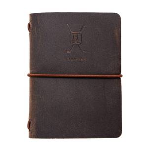 lot 14283 image: Handy Picks Leather Golf Log Book, Handmade n Refillable, Golf Log n Yardage Book Included, Dark Brown