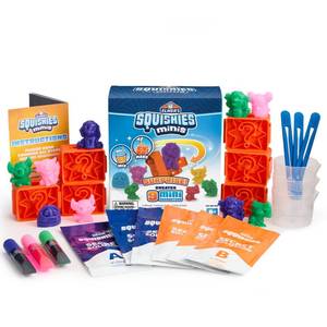 lot 14297 image: Elmers Squishies Minis Make Your Own Squishies Kit, Creates 9 Characters, DIY Activity - Perfect for Stress Relief and Sensory Play