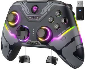 lot 14309 image: EasySMX X15 PC Controller - Enhanced Wireless Bluetooth Controller with Hall JoysticksHall TriggersRGB Lighting - No Stick Drift, No Dead Zone - Work for Windows PC, Android, Steam and Switch