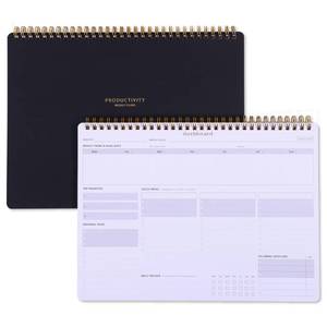 lot 14378 image: Weekly Academic Planner for Student - 54 Weeks Spiral Dashboard Desk Pad Is The Perfect Organizer for Managing Your School & Personal Life - Study Planner for Year Productivity