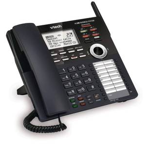 lot 15699 image: VTech AM18247 Extension Deskset for VTech AM18447 Small Business System, Black