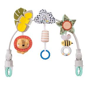 lot 15705 image: Taf Toys Savannah Adventures Arch with Fascinating Toys, Stimulates Baby��s Senses & Motor Skills Development  Newborn Toys & Baby Toys 3-6 Months  Use on Strollers, Bassinets, Crib & Car Seats