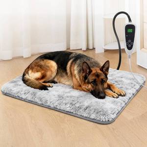 lot 15717 image: GOLOPET Large Dog Heating Pad 36x24 in with Smart Thermostat Switch and Power Line Protection Tube,Obtained MET and UL Dual Certification,Waterproof Pet Heating Pad with Long Velvet Cloth Cover