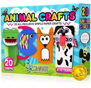 lot 15726 image: Craftikit� 20 Award-Winning Animal Toddler Arts and Crafts for Kids Ages 3-10 Years, All-Inclusive Animal Craft Kits, Fun Toddler Craft Box for Girls, Boys in Preschool