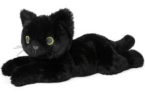 lot 15731 image: Black Cat Stuffed Animals, Microwavable Stuffed Animal Adorable Fluffy Cat Plush for Warmth & Comfort, Heatable Coolable Lavender Scent Cat Toy, Cute Soft Plushies Cat Gifts for Kids Boy Girls & Adult