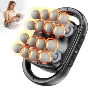 lot 15735 image: Beyn New 16-Head Massage Gun Set - 16 Gray Heads Included, 30 Speed Levels, Deep Tissue Massage for BackLegFoot Muscle Relaxation, Portable Design