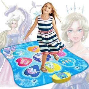 lot 15740 image: SUNLIN Dance Mat, Gifts Toys for Girls 3 4 5 6 7 8 Years Old, Frozen Theme Toys, Dance Pad with 7 Game Modes, 5 Challenge Levels, 9 Built-in Music, Birthday Gifts for Kids Ages 3-12