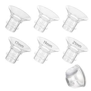 lot 16009 image: 6PCS Flange Inserts Compatible with BabyBuddha, 171921mm, Silicone Pump Flange Insert for Breast Pump, Minimize Tunnel Down to Correct Size, Pumping Essential Kit for Moms