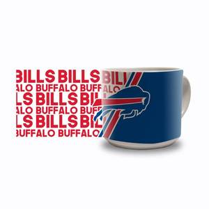 lot 16082 image: Rico Industries NFL Football Buffalo Bills 14 oz Metro Ceramic Coffee Mug