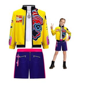 lot 16088 image: Girls Stage Outfit Pop Singers Dress Up Costume for 7-12Years (Yellow 150)